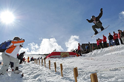 Snowboarding und Freeriding auf dem Feuerkogel